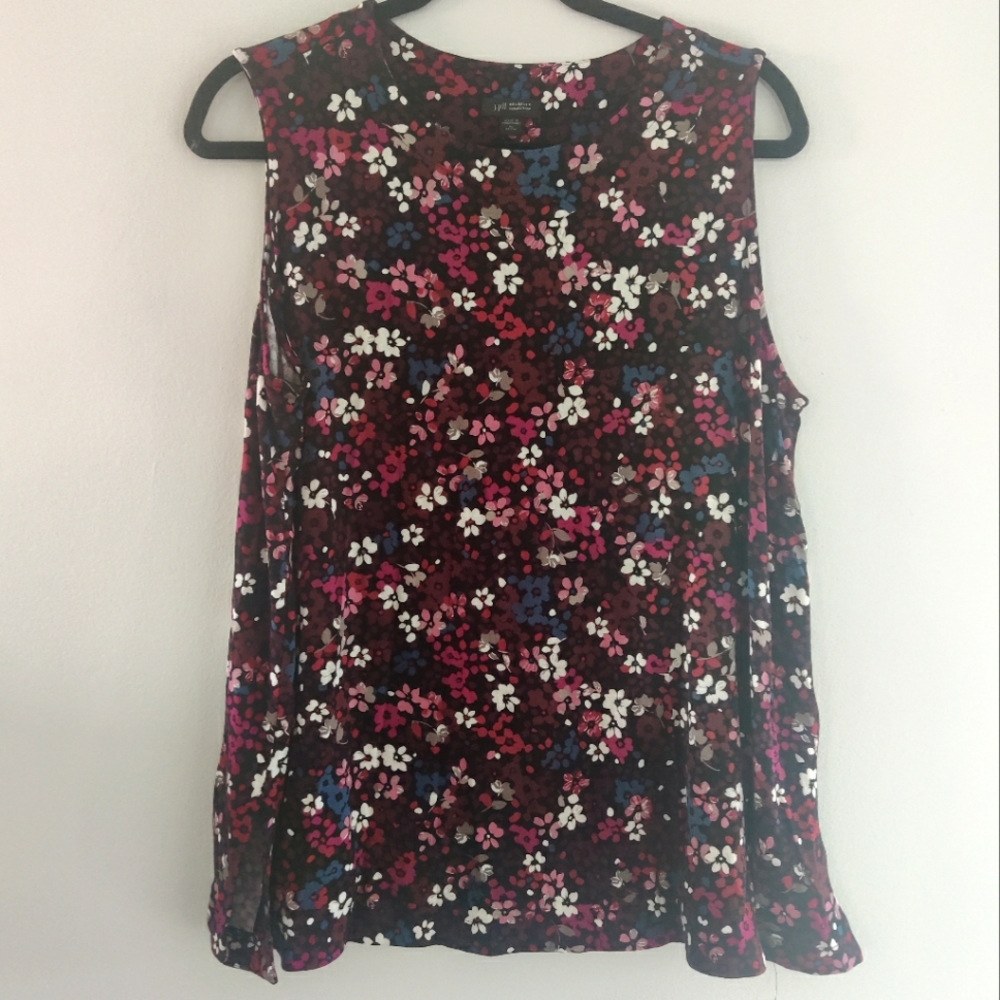 J. Jill Wearever Collection Floral Tank Top XLP
